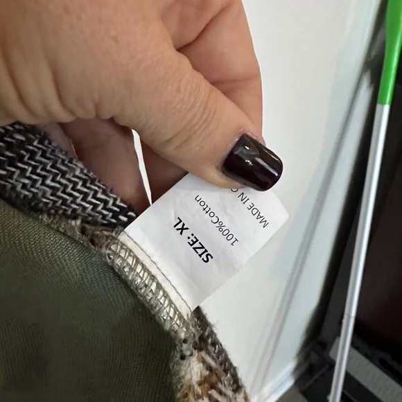 Women’s shacket.  Denim and flannel. - Picture 3 of 3